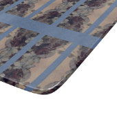 青いヴィンテージ カッティングボード (角)