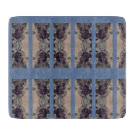 青いヴィンテージ カッティングボード