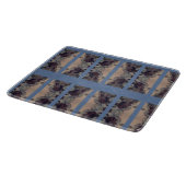 青いヴィンテージ カッティングボード (角)