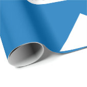 青い一方向のトラフィックのサインアップ矢印の道路記号 ラッピングペーパー (ロールコーナー)