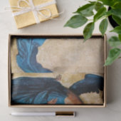 青い三つのクリスマスエンジェル 薄葉紙 (ギフト)