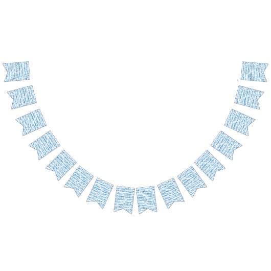 青い三角形のパターンのバンティングフラグ – モダンDecor バンティングフラッグ (全)