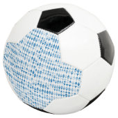 青い三角形のパターン サッカーボール (3/4)