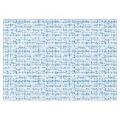 青い三角形のパターン テーブルクロス (正面(横))