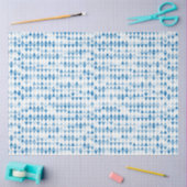 青い三角形のパターン 薄葉紙 (クラフト)