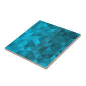 青い三角形の背景抽象芸術パターン低ポリゴン タイル (側面)