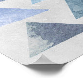 青い三角形 ポスター (角)