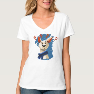 青い上に奇妙な漫画の犬 – よくはしゃぐ Pet Tシャツ