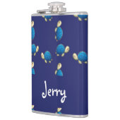 青い上に幸せなウミガメ フラスク (左)