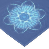 青い上のクリスマスの雪 テーブルクロス (アングル)