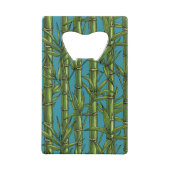 青い上の竹林 クレジットカード栓抜き (裏面)