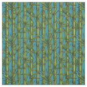 青い上の竹林 ファブリック (見本)