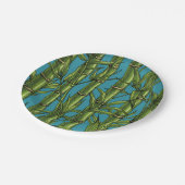 青い上の竹林 ペーパープレート (アングル)