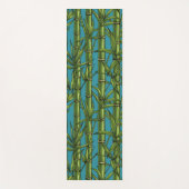 青い上の竹林 ヨガマット (正面)