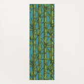 青い上の竹林 ヨガマット (裏面)