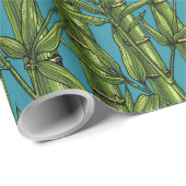 青い上の竹林 ラッピングペーパー (ロールコーナー)