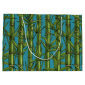 青い上の竹林 ラージペーパーバッグ (裏面)