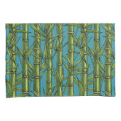 青い上の竹林 枕カバー (正面右)