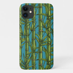 青い上の竹林 iPhone 11 ケース
