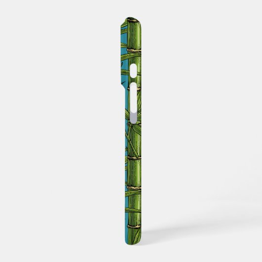 青い上の竹林 iPhoneケース (左側面)