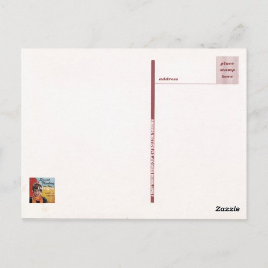 青い上 ポストカード (裏面)