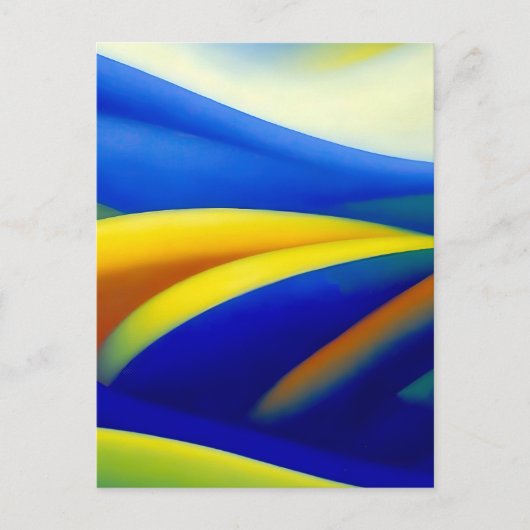 青い丘の向こうに ポストカード (正面)