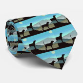 青い丘のCoonhounds ネクタイ (ロール)