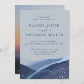 青い丘陵の夕べ　ブルー　ダスティ　招待状 招待状 (正面/裏面)