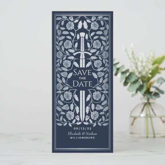 青い中世の銀の剣 Save the Date セーブザデート (スタンド正面)