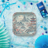 青い中国のトイ ペーパープレート (パーティー)