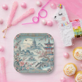 青い中国のトイ ペーパープレート (パーティー)