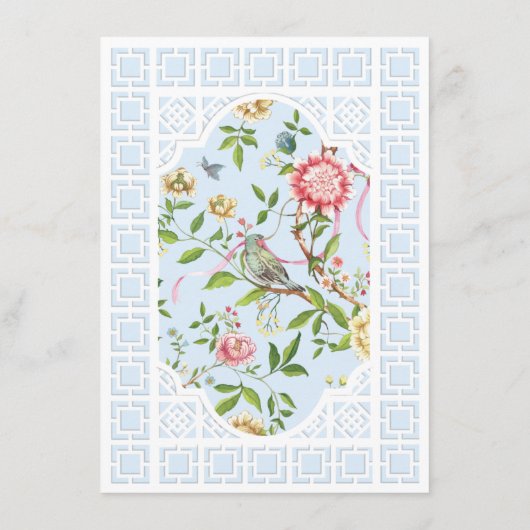 青い中華料理フローラメニュー – Trianon メニュー (裏面)