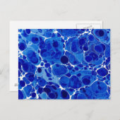 青い丸付きポストカード ポストカード (正面/裏面)