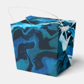 青い丸太筆手作りアートカスタム フェイバーボックス (裏面サイド)