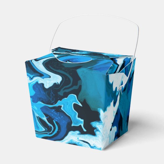 青い丸太筆手作りアートカスタム フェイバーボックス (正面サイド)