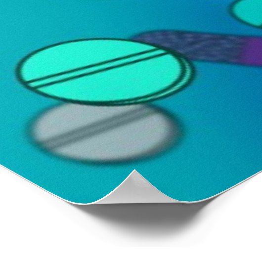 青い丸薬 ポスター (角)