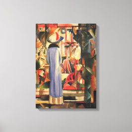 『青い乗り手』（あおいじょうしゃ、独：Der Blaue Reiter）の作者アウグスト・マッケによ キャンバスプリント