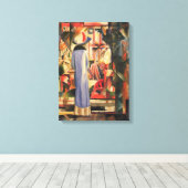 『青い乗り手』(あおいじょうしゃ、独:Der Blaue Reiter)の作者アウグスト・マッケによ キャンバスプリント (インサイチュ (ウッドフロア))