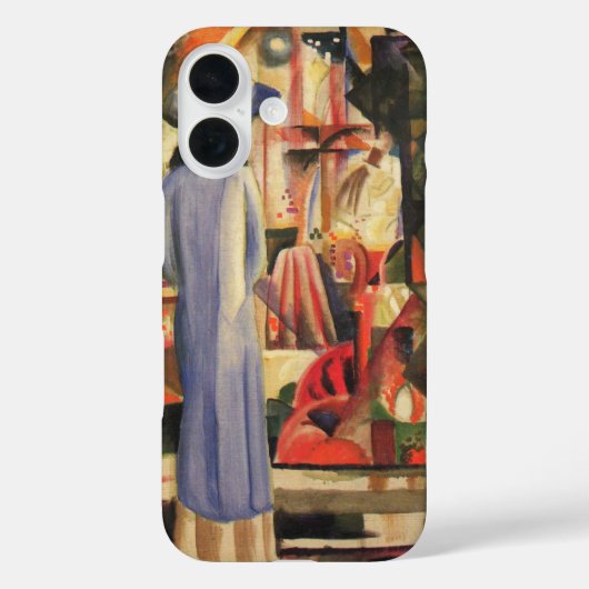 『青い乗り手』時代の画家、オグスト・マッケによる「ショーウィンドウ前の女性」 Case-Mate iPhoneケース (裏面)