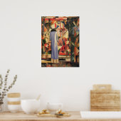 『青い乗り手』時代の画家、オースト・マッケによる「ショーウィンドウ前の女性」 ポスター (キッチン)