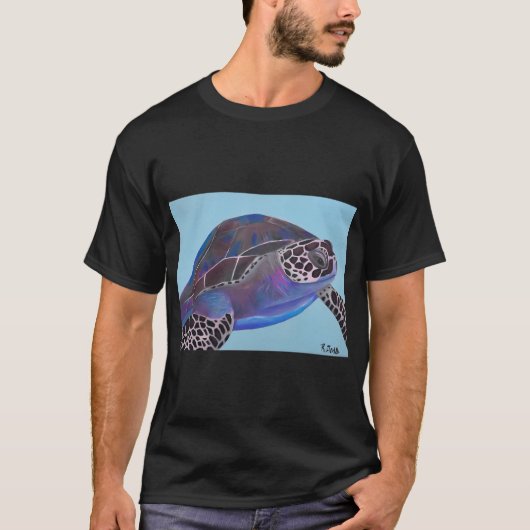 青い亀 Tシャツ (正面)