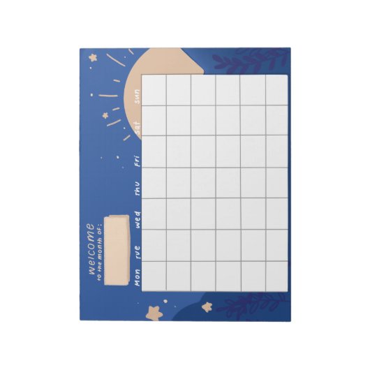 青い予定帳 ノート (回転)