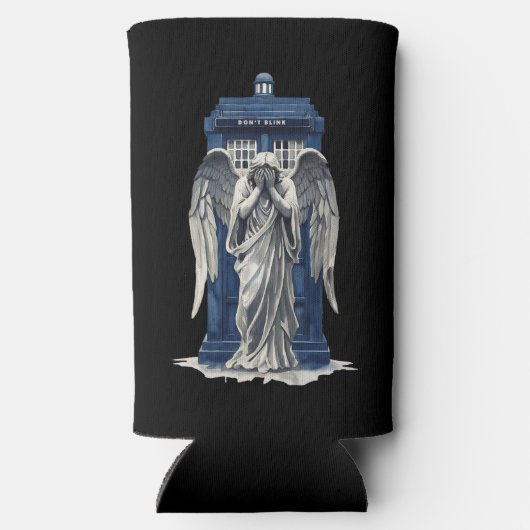 青い交番で泣く天使1 スリム缶クーラー (裏面)