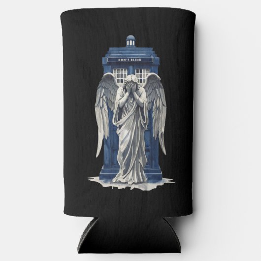 青い交番で泣く天使1 スリム缶クーラー (正面)