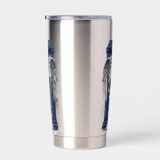 青い交番で泣く天使1 保温保冷タンブラー (右面)