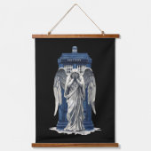 青い交番で泣く天使1 吊り下げ型タペストリー (正面)