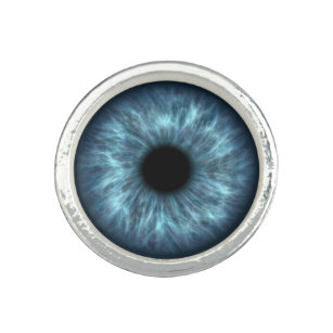 青い人間の目のリング リング