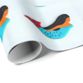 青い人魚の包装紙 ラッピングペーパー (ロールコーナー)