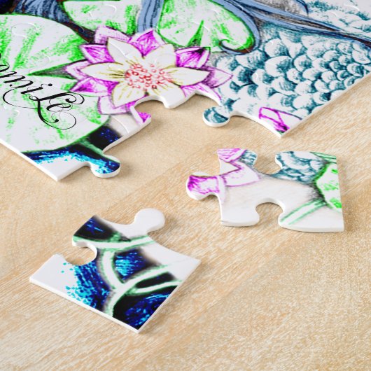 青い人魚 ジグソーパズル (側面)