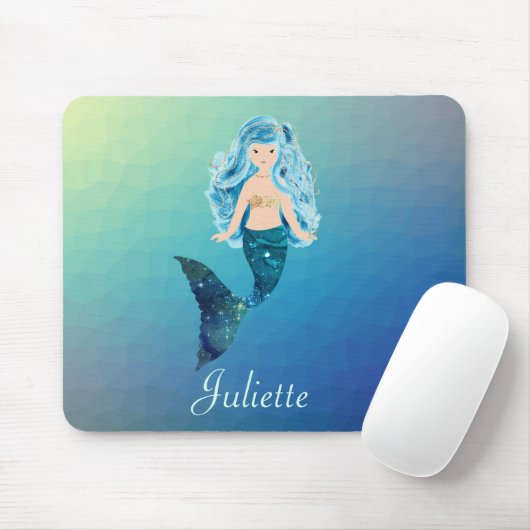 青い人魚 マウスパッド (マウス)